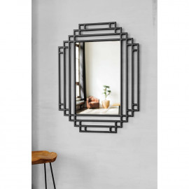 Зеркало многоугольное в черной раме Riserva black 