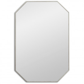 Восьмиугольное зеркало в серебряной раме Stilig M Silver (Стилиг) Smal 65*97 см 