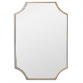Зеркало восьмиугольное в серебряной раме Lyra Silver (Лира) Svart 65*95 см 