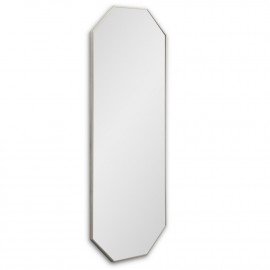 Восьмиугольное зеркало в тонкой серебряной раме Stilig L Silver (Стилиг) Smal 50*120 см 